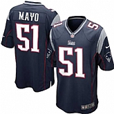 Nike Men & Women & Youth Patriots #51 Jerod Mayo Navy Blue Team Color Game Jersey,baseball caps,new era cap wholesale,wholesale hats